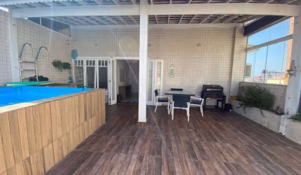 Cobertura para Venda em Praia Grande, Tupi, 3 dormitórios, 1 suíte, 2 banheiros, 3 vagas