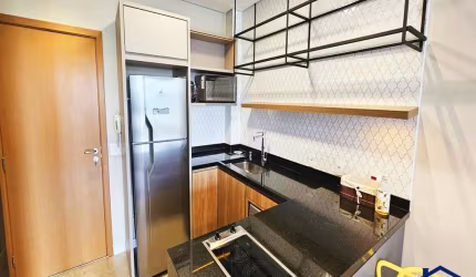 Apartamento Studio Para Locacao, 1 Dormitorio Climatizado, 1 Vaga - Tambore, Santana de Parnaiba, Sp