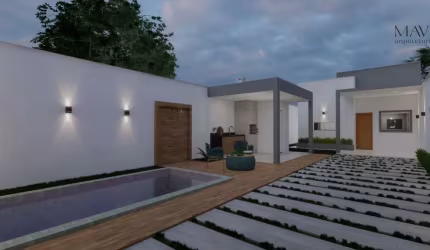 CASA A VENDA NO TURU COM  FINO ACABAMENTO ENTADA COM BLOQUETES).