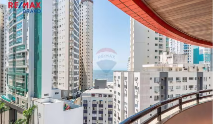 APARTAMENTO QUADRA MAR NA BARRA SUL EM BALNEÁRIO CAMBORIÚ, COM 03 QUARTOS, 1 SUÍTE, 192M2, SACADAS, CHURRASQUEIRA, PISCINA COLETIVA