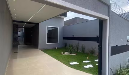 Casa nova com 3 quartos e suíte no Residencial Ravena – Senador Canedo