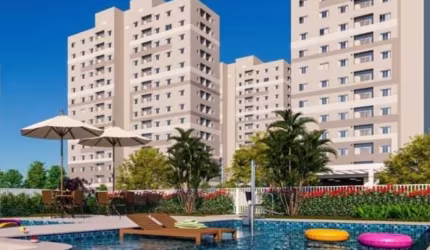 Apartamento 2 dorms. Alto Pinheiros Paulínia, varanda, vaga, lazer e conveniência
