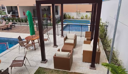 Apartamento Jd Satélite Iris, 2 quartos, confortável, varanda lazer, vaga coberta, junto Shp Bandeiras