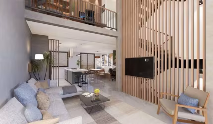 Casa em condominio com pátio e terraço individuais no Chácara das Pedras.