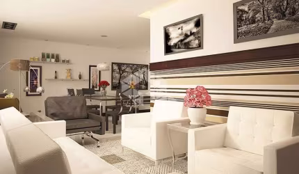 Apartamento 3 suítes, lavabo, 4 vagas, churrasqueira, cozinha com acesso de serviço no Jardim Lindóia