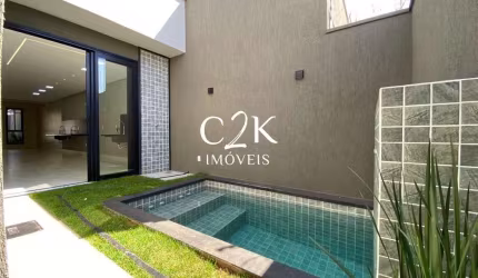 Casa NOVA, 3 Suítes Plenas com Piscina e Churrasqueira - Jardim Atlântico