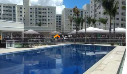 Apartamento 2/4 mobiliado em ótimo condomínio em Buraquinho, Lauro de Freitas, BA