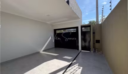 Casa á venda em Birigui no Residencial Vitória, Casa nova com; Dois quartos, Sala com pé direito alto, banheiro social e garagem coberta