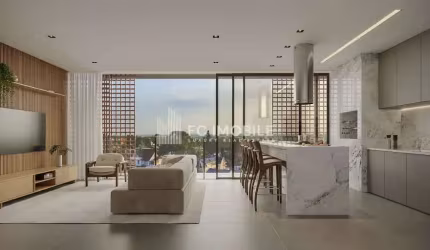Apartamento com 130 m² privativos e 2 suítes,  à venda no batel - Curitiba/PR
