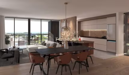 Cobertura duplex com 3 suítes, à venda no bairro Bacacheri - Curitiba/PR