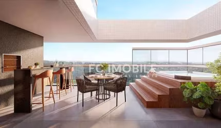 Cobertura Duplex com 3 suítes,  à venda no Batel - Curitiba/PR
