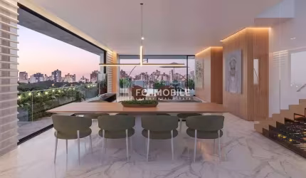 Cobertura Duplex com 4 suítes, 3 vagas de garagem, à venda no Batel - Curitiba/PR