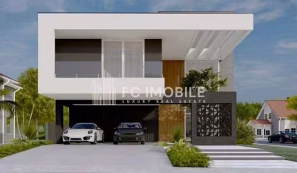 Casa com 306 m² privativos, 3 suítes,  à venda no condomínio clube Caledônia em Camboriú/SC