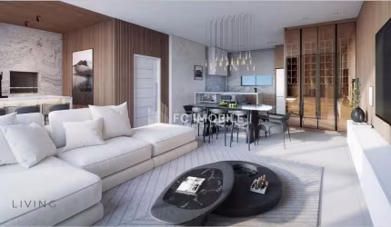 Apartamento com 135,88 m² privativos, 3 suítes, à venda no edifício Central Garden Residence em Balneário Camboriú