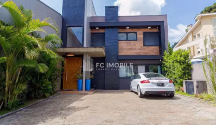 Casa em condomínio com 4 suítes, mobiliada, à venda  no bairro Santa Cândida - Curitiba/PR