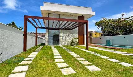 Casa de Luxo à Venda em Guarajuba | 7 Suítes, Mobiliada, 200m da Praia – Cond. Canto do Mar Previlége