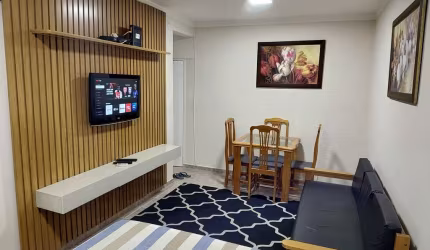 Venda Sala Living Mobiliada, a Uma Quadra da Praia, no José Menino, em Santos - SP