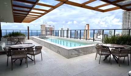 Apartamento quarto e sala decorado na Barra