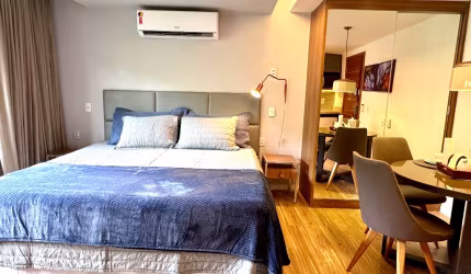 Um quarto no Lodge Rio Vermelho