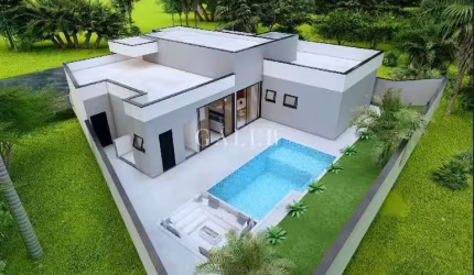 Casa com 3 suítes à venda em condomínio dentro da cidade.
