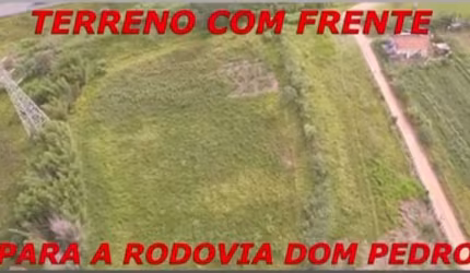 OPORTUNIDADE ÚNICA! TERRENO/ÁREA INDUSTRIAL NA RODOVIA D. PEDRO A VENDA!