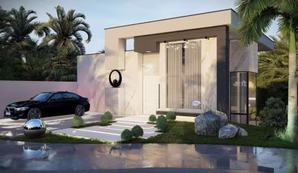 Sobrado à venda com 3 suítes e piscina, são 220m² de área construída