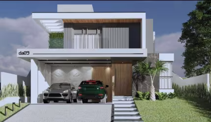 Sobrado com projeto moderno- 3 suítes