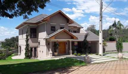 Imperdível Casa de Luxo em Condomínio Palavra da Vida, Atibaia-SP: 4 quartos, 4 suítes, 3 salas, 7 banheiros, 5 vagas, 402m².