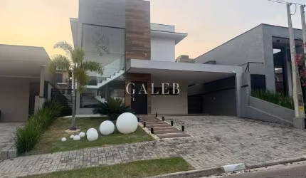 Sobrado incrível à venda em condomínio na cidade de Atibaia com 3 suítes, piscina