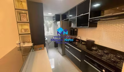 Apartamento de 74m² com mobília refinada no Residencial Brisas do Madeira
