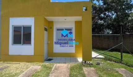BAIRRO NOVO- CASA DE 2 QUARTOS COM TERRENO LATERAL
