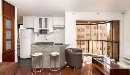 Apartamento tipo para venda com 1 quarto, sendo 1 suíte, 43m²