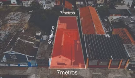 Terreno residencial para venda, 280m²