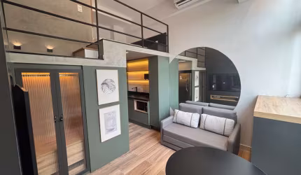 Flat para venda e locação com 1 quarto, 30m²