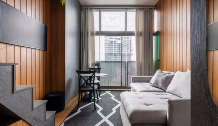 Apartamento tipo para venda com 1 quarto, 43m²