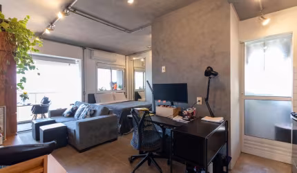 Apartamento tipo para venda com 1 quarto, sendo 1 suíte, 44m²