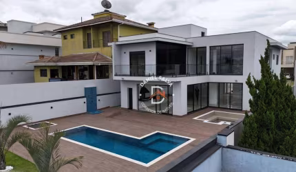 Casa com 4 dormitórios (4 Suítes) à venda, 450 m² por R$ 3.499.000 - Condomínio Terras da Fazenda Santana - Atibaia/SP