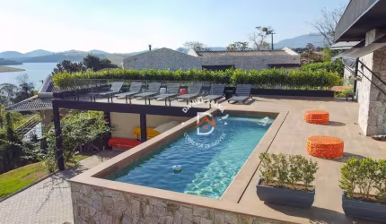 Chácara com 4 dormitórios (4 Suítes) à venda, 1096 m² por R$ 2.850.000 - Condomínio Enseada do Jacareí - Piracaia/SP