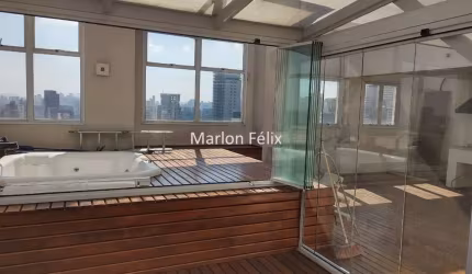 Cobertura Penthouse em Pinheiros com 120 metros  2 quartos 1 suíte 2 vagas São Paulo - SP