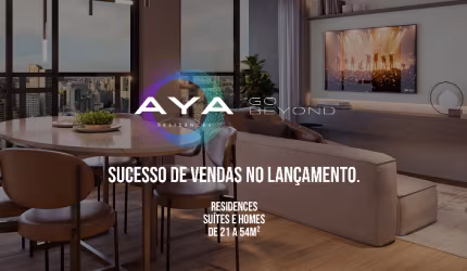Aya Residences Emiliano - 1 a 2 Quartos - 22 a 55 m2