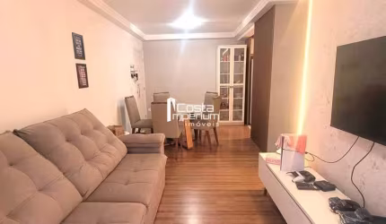 Lindo apto 1 suíte + 2 dormitórios com sacada churrasqueira a carvão e vaga de g