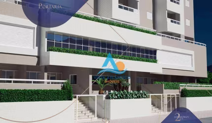 Apartamento com 2 dormitórios à venda, 65 m² por R$ 410.000,00 - Vila Guilhermina - Praia Grande/SP