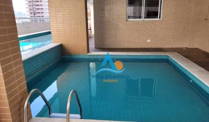 Apartamento com varanda vista mar à venda na Aviação em Praia Grande/SP
