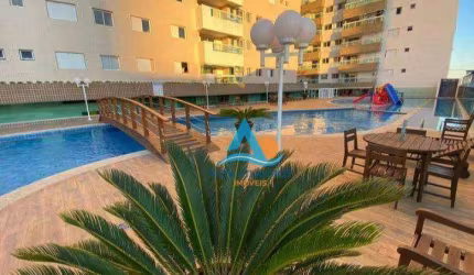 Apartamento Vista mar com 2 dormitórios à venda, 74 m² por R$ 725.000 - Canto do Forte - Praia Grande/SP