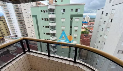 Apartamento perto da praia , com 2 varandas sendo 1 gourmet à venda, 72 m² por R$ 400.000 - Aviação - Praia Grande/SP
