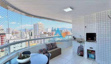 Apartamento com varanda gourmet, 3 quartos (sendo 1 suíte) por 799 mil na Guilhermina - Praia Grande/SP