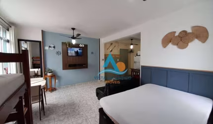 Kitnet vista mar com 1 dormitório à venda, 44 m² por R$ 225.000 - Tupi - Praia Grande/SP