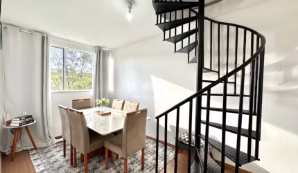 Grama, cobertura duplex, 2 quartos, 2 vagas, churrasqueira, área de lazer, elevadores