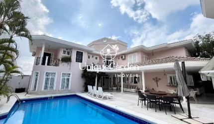 Imponente casa em condomínio à venda no Jardim das Colinas, São José dos Campos-SP: 4 quartos, 4 suítes, 3 salas, 6 banheiros, 3 vagas, 598m².