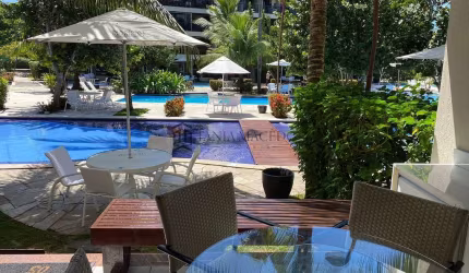 Flat à venda com 60m², Decorado, Varanda, 2 dormitórios sendo 1 suíte,  Porto de Galinhas, Ipojuca,